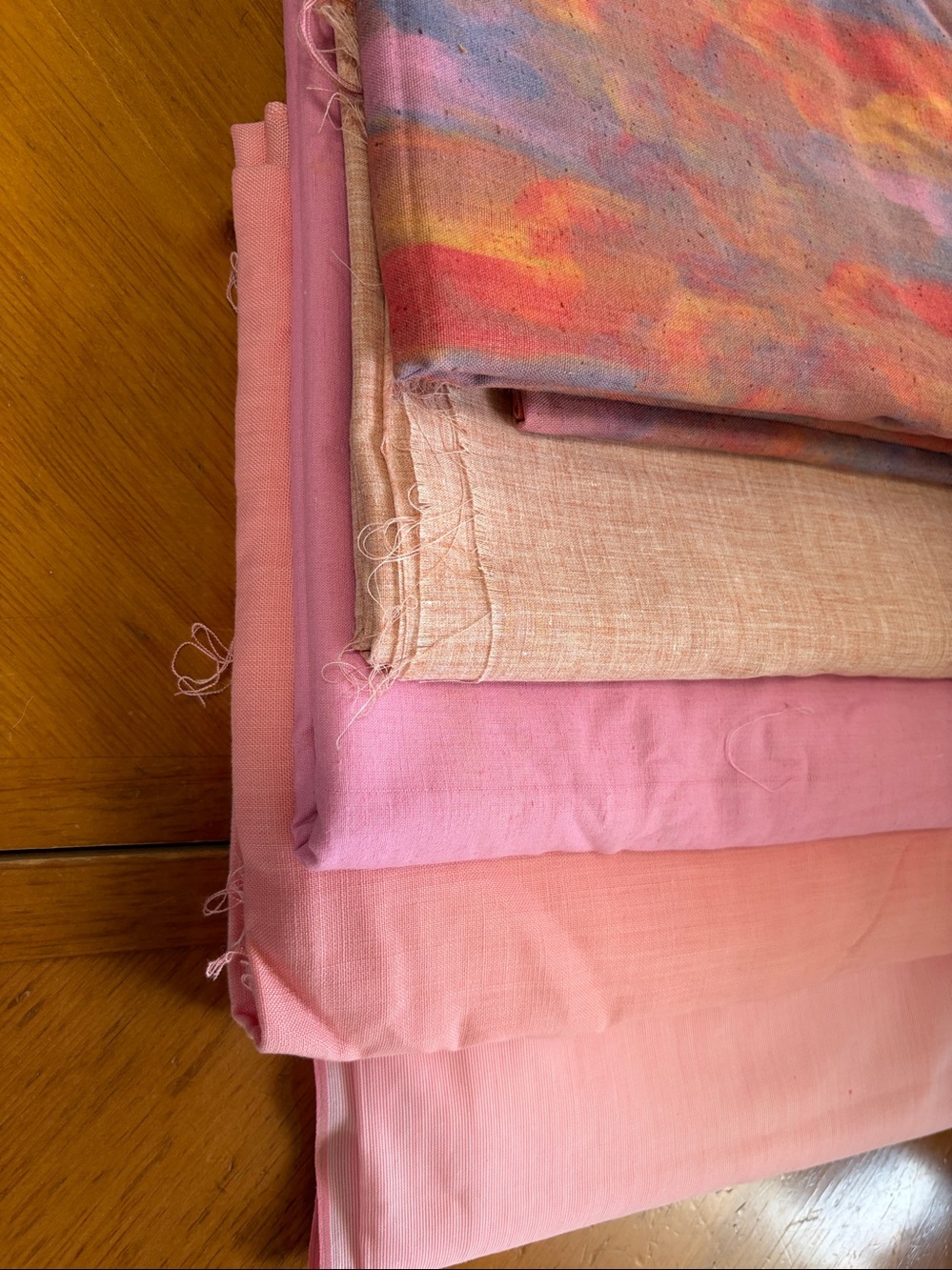 Fabric Set 6 PCS 44”x48”+44”x52”+44”x90”+44”x112”+44”x50”+44”x100” Pink